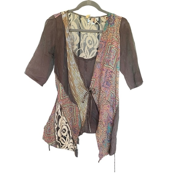 TINY by Anthropologie Several Patterns and Materials cover up size small silk - Picture 1 of 15